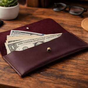 Nouveau Portefeuille Porte-Billets en Cuir Véritable Tendance 2024 |   Pochette de soirée au design moderne pour hommes et femmes, personnalisation OEM DIY - Product Image 2