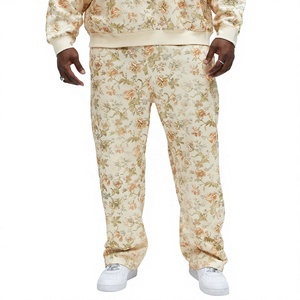 Pantalones Deportivos Holgados de Pierna Recta, 100% Algodón, Pantalones de Chándal con Logotipo Personalizado para Hombre, Fabricante OEM - Product Image 3