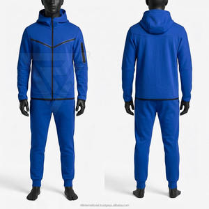Survêtement gris à capuche pour homme, design personnalisé OEM, sweat-shirt à fermeture éclair intégrale avec poches latérales, vêtements de sport décontractés, tenue d'automne - Product Image 4