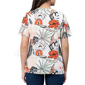 Ropa ligera y transpirable para viajes de verano y moda informal, camiseta estampada a la moda para mujer, camiseta gráfica suave y cómoda - Product Image 3
