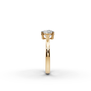 Bague solitaire élégante en diamant de laboratoire, bijou unique et raffiné - Product Image 5
