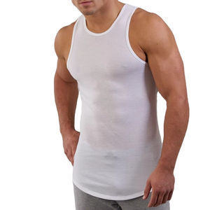 Nueva Camiseta sin Mangas Casual de Moda para Hombre, Ajustada, para Correr y Entrenar, OEM Personalizada, Camiseta de Gimnasio de Secado Rápido, Transpirable, con Insignia, Venta al por Mayor - Product Image 1