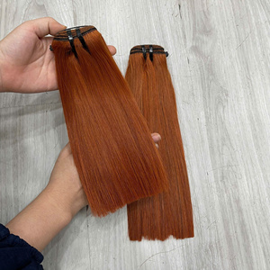 Paquetes de Cabello Virgen Liso Natural Color Naranja Quemado de Proveedor Número 1, 100g, Súper Doble Trama, Cabello Vietnamita Virgen Doble Trama, Listo para Enviar - Product Image 2