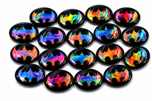 Natural Aurora <b>Opal</b> Match Pair Cabochon Black Onyx Oval Gemstone Loose Cabochons for Jewelry Making - Product Image 6