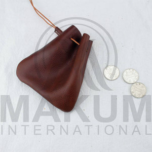 Pochette à dés en cuir, pochette à cordon en cuir, pochette à monnaie multifonctionnelle pour hommes et femmes - Product Image 5