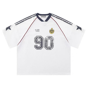 Camiseta Deportiva Casual de Fútbol, 100% Algodón, 240 Gramos, Estampado en Serigrafía, Talla Grande, Uniformes de Equipo OEM ODM 2026, Camisetas para Hombre - Product Image 2