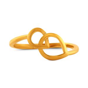 Nexus Intertwined Gold <b>Ring</b> Classic Open <b>Circle</b> Gold <b>Ring</b> for Women Modern Minimalist Statement <b>Ring</b> 18K Gold Plated Fine <b>Ring</b> - Product Image 3