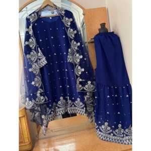 Ensemble haut-bas et dupatta fantaisie pour femmes pour les fêtes - Product Image 4