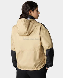 แจ็กเก็ตกันลมของผู้ชายผ้าโพลีเอสเตอร์ลำลองกันน้ำพิมพ์โลโก้ออกแบบได้ตามต้องการระบายอากาศเสื้อกันลมสำหรับเล่นกีฬา - Product Image 4