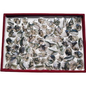 หินโมรามอสธรรมชาติอัญมณีทรงหลวมขนาดเท่าหลังเบี้ย - Product Image 1