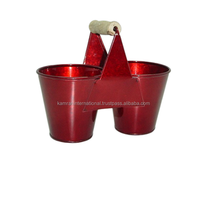Juego de 2 jardineras de diseñador de lujo de Metal puro 100% para jardín de casa y restaurante, accesorios para plantas florales de jardín - Product Image 1
