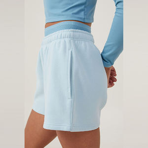 Nouveauté Mode : Shorts pour femmes en tissu French Terry respirant, de haute qualité, avec taille élastique confortable et poches latérales - Product Image 6