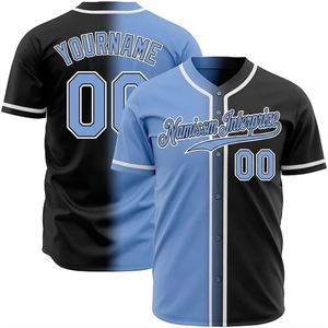 Maillot de baseball personnalisé de haute qualité, vente en gros, vêtements de sport en polyester, maillots de baseball pour hommes, uniformes pour adultes, séchage rapide, grandes tailles - Product Image 5