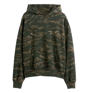 Sweat à capuche camouflage en molleton bouclette 100 % coton, épais, pour homme, idéal pour la chasse et le streetwear, vente en gros - Product Image 1