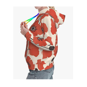 Sweat-shirts à capuche personnalisés OEM pour femmes, 100% coton molletonné, vierges pour sublimation, impression par sublimation, vêtements décontractés, chauds pour l'hiver, vente en gros - Product Image 5