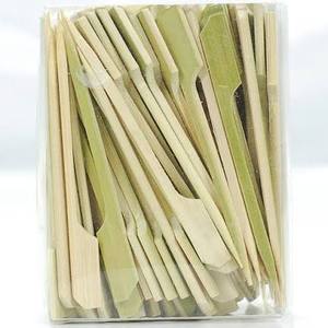 Brochetas de Bambú con Mango Largo, Desechables, Duraderas, No Tóxicas, Diseño Minimalista, Utensilio para Cocinar Barbacoa, para Fiestas - Product Image 6