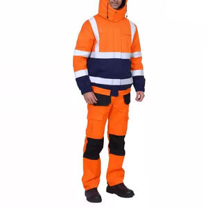 Combinaison de sécurité respirante et réfléchissante pour les travailleurs de la voirie, uniforme industriel, fournisseur d'usine en gros - Product Image 2