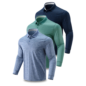 Custom Logo <b>Mens</b> <b>Polo</b> <b>Shirt</b> Breathable Quick Dry Athletic <b>Long</b> <b>Sleeve</b> Golf Trousers Top High Quality Factory Bulk Wholesale - Product Image 5