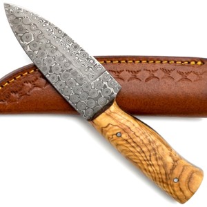 Durable Multi Usage Damascus Steel Blade Outdoor Camping Fixed Blade Knife - Product Image 5
