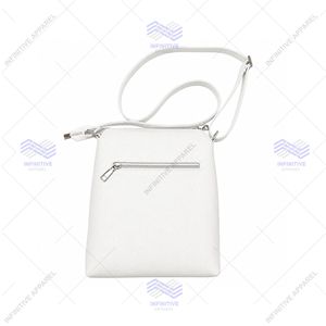 Bolso Bandolera de Cuero Personalizado al por Mayor con el Logotipo de la Hermandad Zeta Phi Beta en Relieve, con Cierre de Solapa y Diseño Ligero - Product Image 2