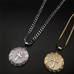 Pendentif de luxe plaqué or blanc et jaune avec diamant étincelant, nouveau design, bijoux hip-hop pour hommes, femmes et cadeaux - Product Image 3