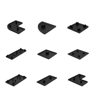 Système de cadre en aluminium pour salle blanche d'automatisation industrielle série M8, profil en PVC durable, embout de profil, sac, boîte, noir, facile - Product Image 1