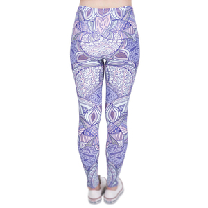 Leggings de sport personnalisés en sublimation, vente en gros, pantalons de yoga taille haute, tissu doux et confortable, vêtements de sport haut de gamme pour femmes - Product Image 2