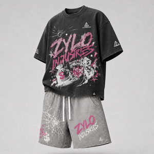 Ensemble de shorts décontractés d'été pour hommes, couleur unie, 100 % coton, séchage rapide, tricoté, avec poches, logo personnalisé, lot de deux - Product Image 3