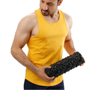 Débardeur Jaune Sans Manches pour Homme, Couleur Unie, en Coton Tricoté et Spandex Respirant, Col Marin, Gilet Décontracté pour l'Entraînement, la Salle de Sport et le Quotidien - Product Image 4