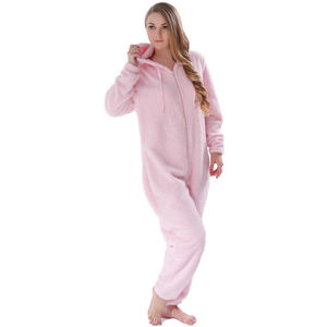 Tuta Intera Traspirante da Donna <span class=keywords><strong>Elegante</strong></span> in Pile, Pigiama con Cappuccio a Cartoni Animati, Antibatterico ed Ecologico - Product Image 1