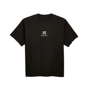 เสื้อยืดผู้ชายทรงหลวม สีดำ ผ้าฝ้ายเนื้อนุ่ม คอกลม แขนสั้น เรียบง่าย สวมใส่สบาย แฟชั่นสำหรับทุกวัน - Product Image 1