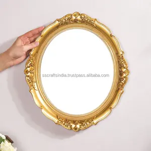 Luxury Wedding Decorative Wall Mirror for Living Room Modern Design with Golden <b>Metal</b> <b>Frame</b> Handmade Lightweight Wall Mirror - Product Image 5