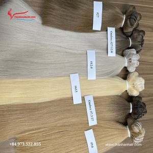 Vente flash du Black Friday, extensions de cheveux à trame de couleurs tendance, lisses comme des baguettes, sans nœuds, sans perte, super soyeuses, disponibles en stock - Product Image 6