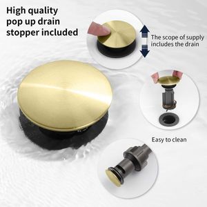 Rubinetto da Bagno Dorato Spazzolato da 8 Pollici con Doccetta Girevole a 360° e 2 Maniglie per Lavabo - Product Image 2