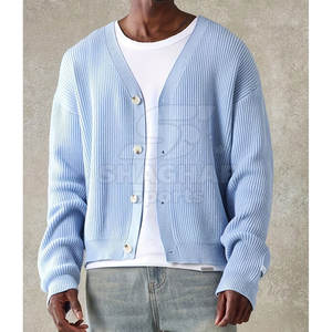 Suéter de Punto Tipo Cárdigan para Hombre, Manga Larga, Informal, para Uso Diario, Atuendo de Invierno - Product Image 2