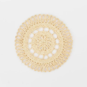 Vente en gros de sets de table en raphia naturel pour la décoration de la table, faits à la main au Vietnam - Product Image 1