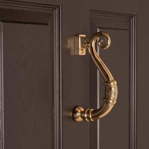 Bourrelet de porte en laiton massif pur, moulé, robuste, pour entrée principale, style antique - Product Image 3