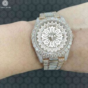 Reloj de Lujo para Mujer, con Bisel de Diamantes de Acero Inoxidable, Movimiento de Cuarzo Analógico, Caja Poligonal de 38 mm, Cierre Plegable - Product Image 4