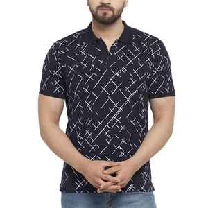 Nouveaux polos pour hommes grandes tailles, polos en coton noir écologiques, dernière collection d'été, prix de gros d'usine - Product Image 1