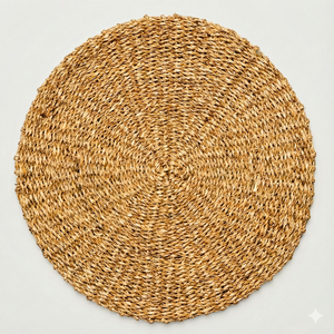 Chic Classic Summer Vibe Seagrass Placemats Eco-Friendly Heat-Insulating Bright Natural Color for <b>Patio</b> Balcony Dining - Product Image 6