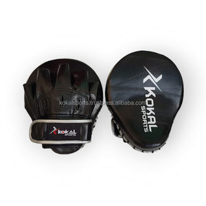 Coussinets de boxe avec logo personnalisé Mitaines de frappe en cuir synthétique pour l'entraînement de kickboxing en MuayThai - Product Image 1