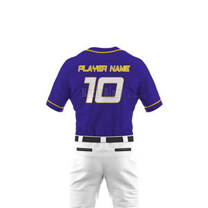Uniforme de baseball durable pour hommes, pour joueurs d'équipe, avec logo et numéro personnalisés, léger et respirant pour un jeu professionnel - Product Image 6