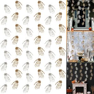 6 confezioni di decorazioni per feste a tema Horror di Halloween Phalanges ornamenti per soffitto appesi striscioni di carta stelle filanti decorazioni per interni/esterni - Product Image 1