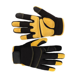 Gants thermiques antidérapants pour hommes, compatibles écrans tactiles, en polyuréthane et polyester, avec fermeture éclair et cordon de serrage, pour la construction - Product Image 1