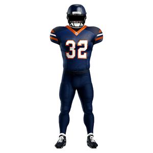 Ensembles de maillots et de pantalons de football américain en polyester respirant personnalisé à manches courtes pour équipes - Product Image 1