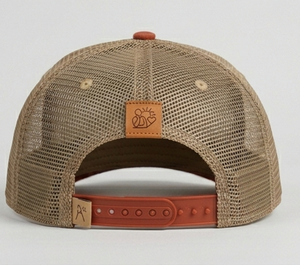 Embroidered/ Printing Trucker <b>Hat</b> Orange Mesh Adjustable Unisex Casual Cap Spring <b>Summer</b> Style Made In Indonesia - Product Image 3