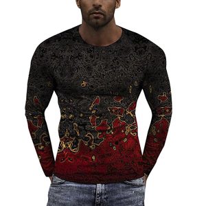 Rashguard unisexe à manches longues à compression, imprimé par transfert thermique motif fumée bleue éclair, séchage rapide, antibactérien, 160g - Product Image 4