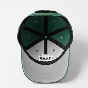 Gorra de Béisbol SAAR de 6 Paneles con Logotipo Personalizado - Gorra Deportiva Premium de Tela Transpirable y Cómoda con Parche Bordado de Círculo Blanco - Product Image 6