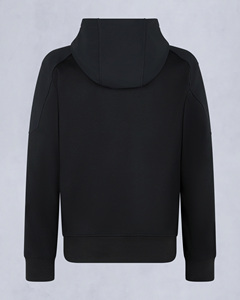 เสื้อฮู้ดซิปครึ่งตัวสีดำสำหรับผู้ชาย พรีเมียม ปรับแต่งได้ ทรงปกติ สีพื้น ผ้าฟลีซระบายอากาศ ใส่สบาย สไตล์ลำลอง สำหรับฤดูใบไม้ร่วง - Product Image 2