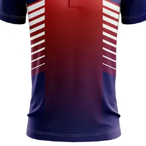 Customized Polyester Cricket Shirt and <b>Trouser</b> with <b>Short</b> Sleeve and Front Logo Dye Sublimation Printed Team Uniform for <b>Men</b> - Product Image 4